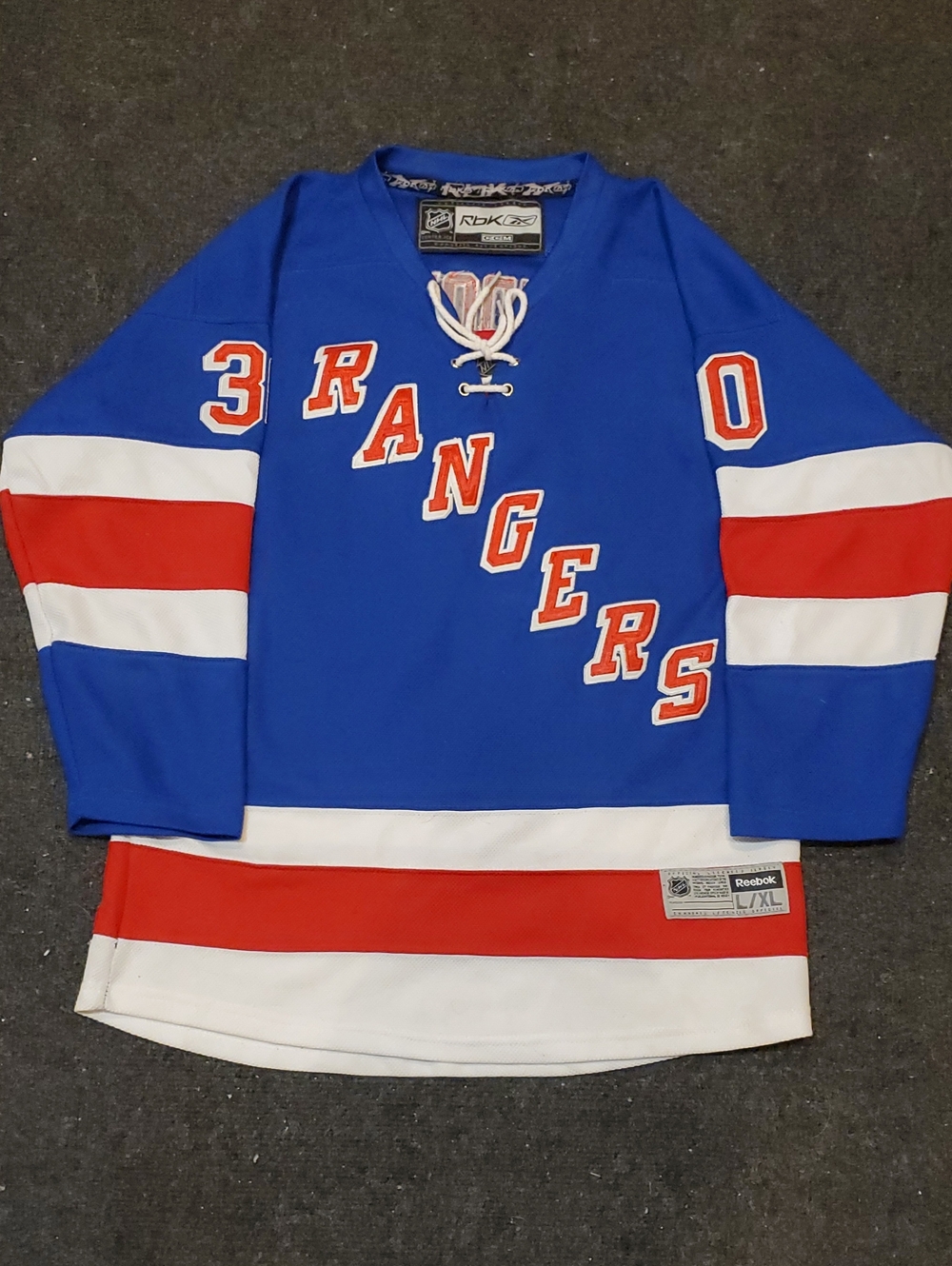 NHL Reebok New York Rangers Henrik Lundqvist Premier Jersey...🏒